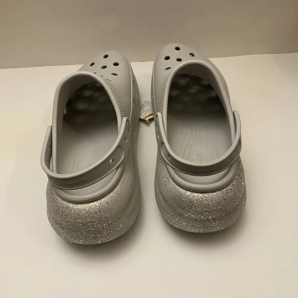 Crocs Classic Crush Glitter Clog Men Size 11 Atmosphere NEW